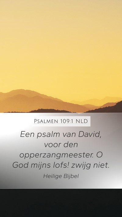 Psalmen 109:1 NLD Bible Verse Image