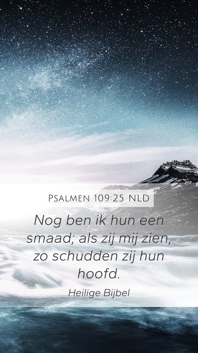 Psalmen 109:25 NLD Bible Verse Image