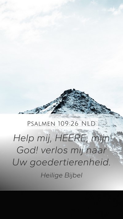 Psalmen 109:26 NLD Bible Verse Image