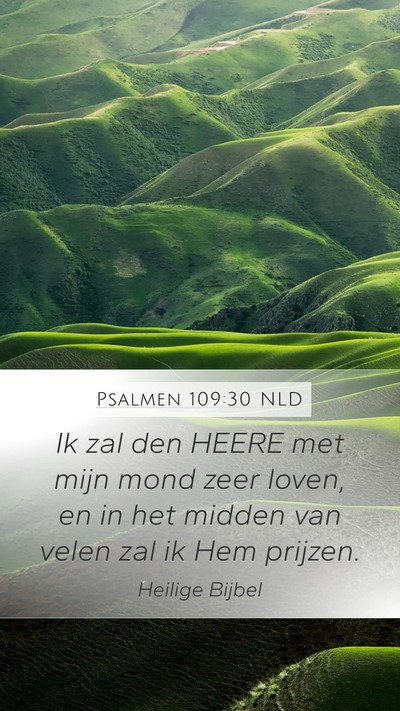 Psalmen 109:30 NLD Bible Verse Image
