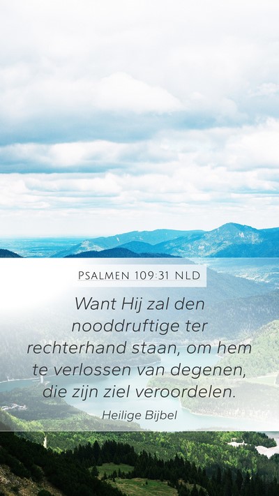Psalmen 109:31 NLD Bible Verse Image