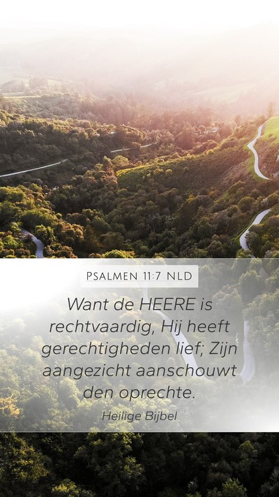 Psalmen 11:7 NLD Bible Verse Image