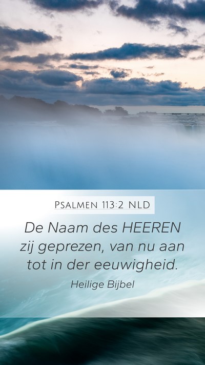 Psalmen 113:2 NLD Bible Verse Image