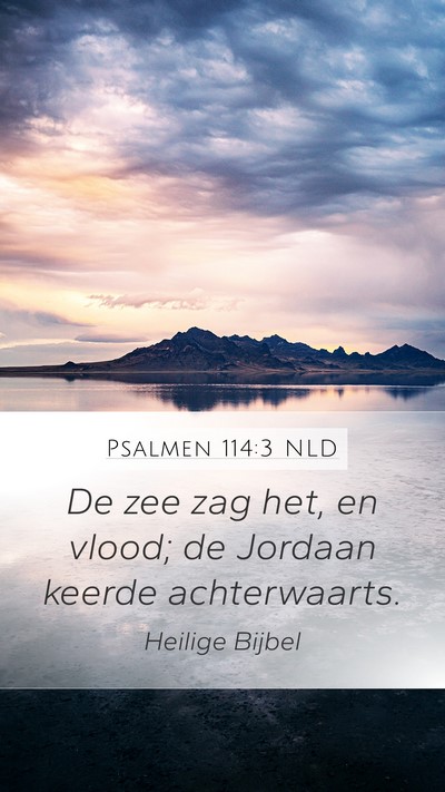 Psalmen 114:3 NLD Bible Verse Image