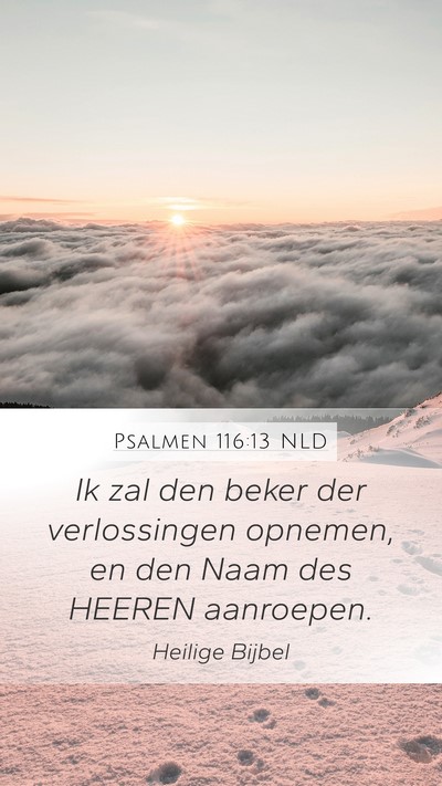 Psalmen 116:13 NLD Bible Verse Image