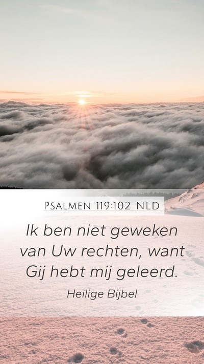 Psalmen 119:102 NLD Bible Verse Image