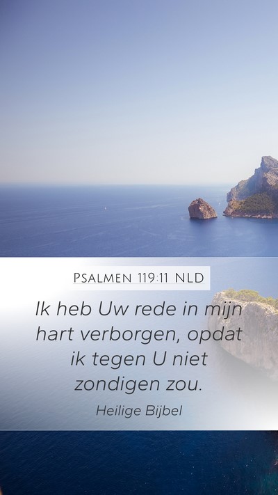Psalmen 119:11 NLD Bible Verse Image