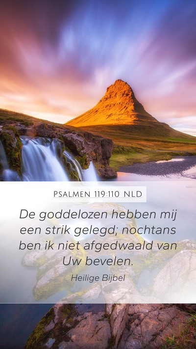 Psalmen 119:110 NLD Bible Verse Image