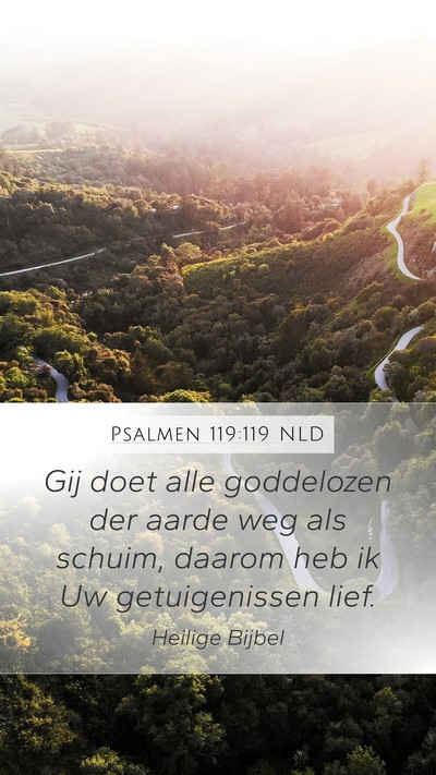 Psalmen 119:119 NLD Bible Verse Image
