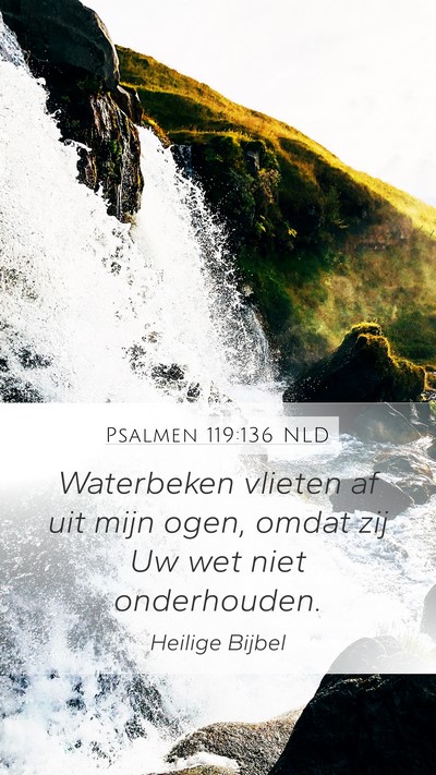 Psalmen 119:136 NLD Bible Verse Image