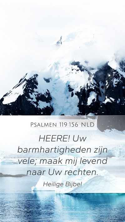 Psalmen 119:156 NLD Bible Verse Image