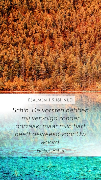 Psalmen 119:161 NLD Bible Verse Image