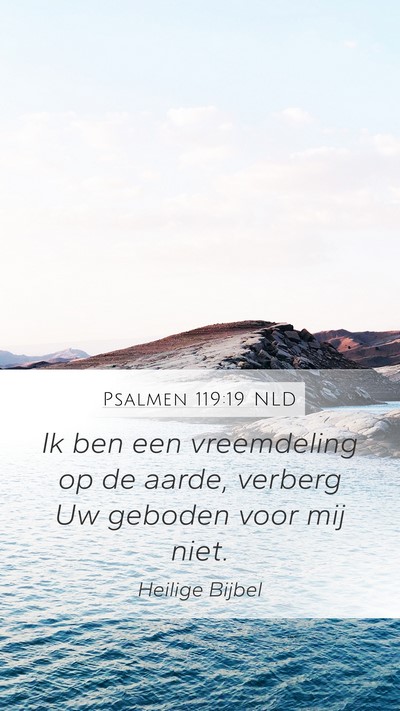 Psalmen 119:19 NLD Bible Verse Image