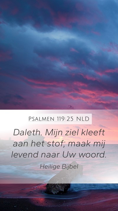 Psalmen 119:25 NLD Bible Verse Image
