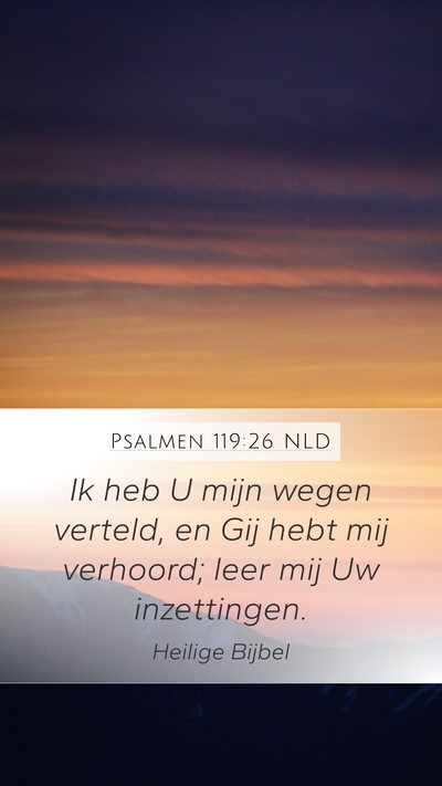 Psalmen 119:26 NLD Bible Verse Image