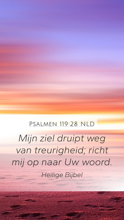 Psalmen 119:28 NLD Bible Verse Image