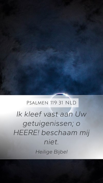 Psalmen 119:31 NLD Bible Verse Image