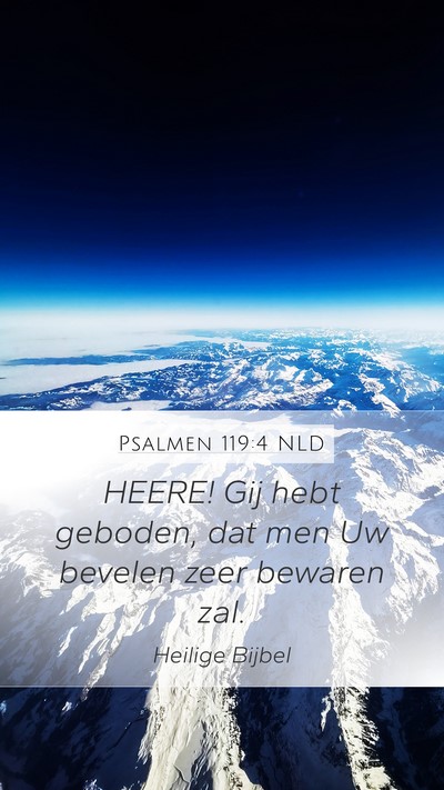 Psalmen 119:4 NLD Bible Verse Image