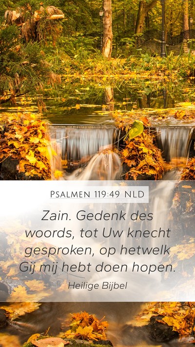 Psalmen 119:49 NLD Bible Verse Image
