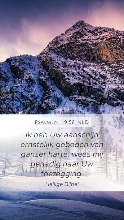 Psalmen 119:58 NLD Bible Verse Image