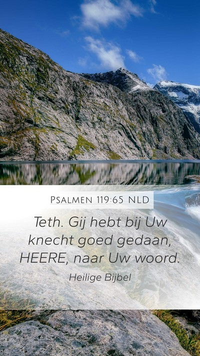 Psalmen 119:65 NLD Bible Verse Image