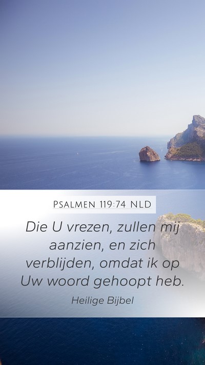 Psalmen 119:74 NLD Bible Verse Image