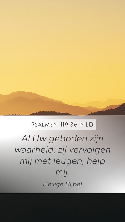 Psalmen 119:86 NLD Bible Verse Image