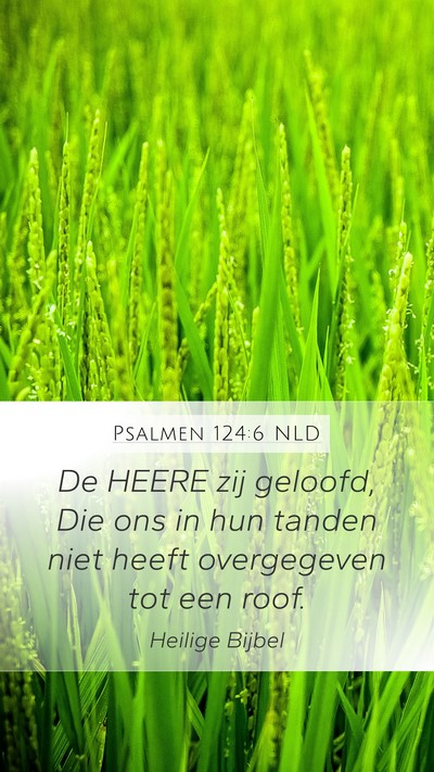 Psalmen 124:6 NLD Bible Verse Image