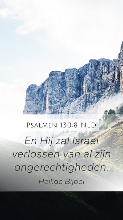 Psalmen 130:8 NLD Bible Verse Image