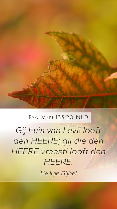 Psalmen 135:20 NLD Bible Verse Image