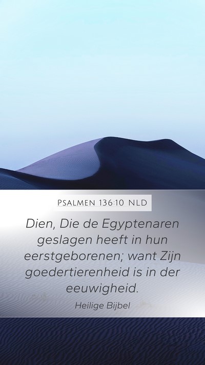 Psalmen 136:10 NLD Bible Verse Image