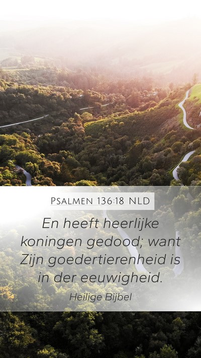 Psalmen 136:18 NLD Bible Verse Image