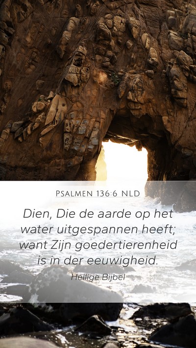 Psalmen 136:6 NLD Bible Verse Image