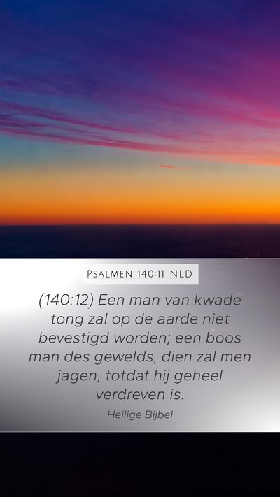Psalmen 140:11 NLD Bible Verse Image
