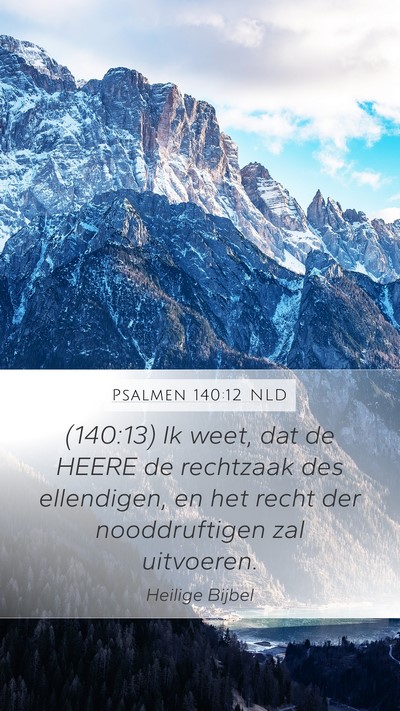 Psalmen 140:12 NLD Bible Verse Image