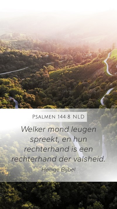 Psalmen 144:8 NLD Bible Verse Image