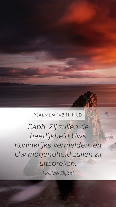 Psalmen 145:11 NLD Bible Verse Image