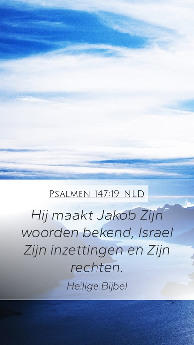 Psalmen 147:19 NLD Bible Verse Image
