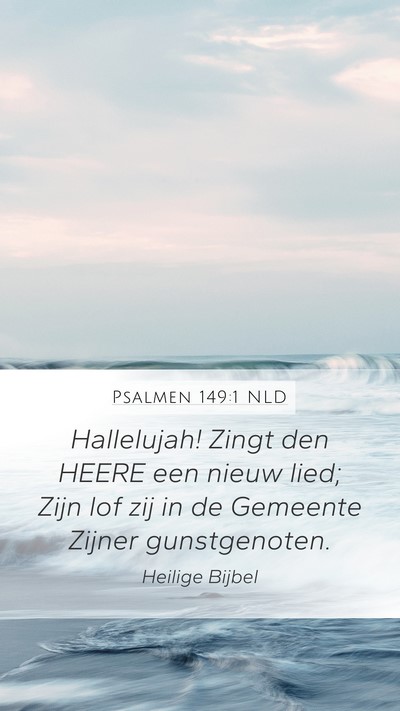 Psalmen 149:1 NLD Bible Verse Image