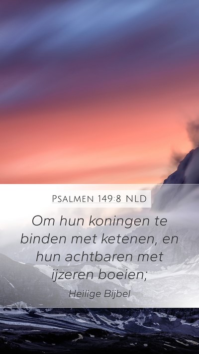 Psalmen 149:8 NLD Bible Verse Image