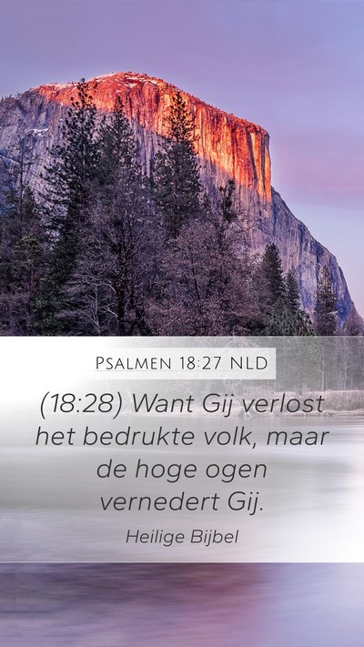 Psalmen 18:27 NLD Bible Verse Image