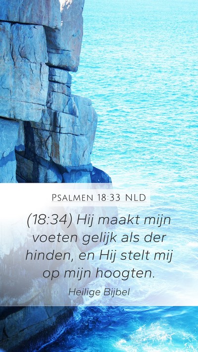 Psalmen 18:33 NLD Bible Verse Image