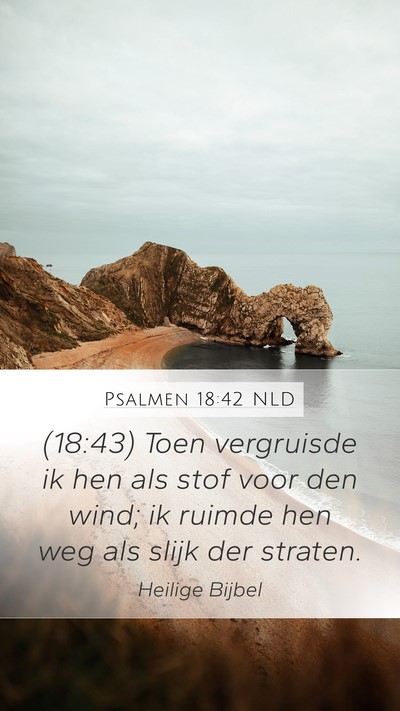 Psalmen 18:42 NLD Bible Verse Image
