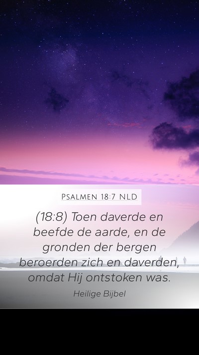 Psalmen 18:7 NLD Bible Verse Image