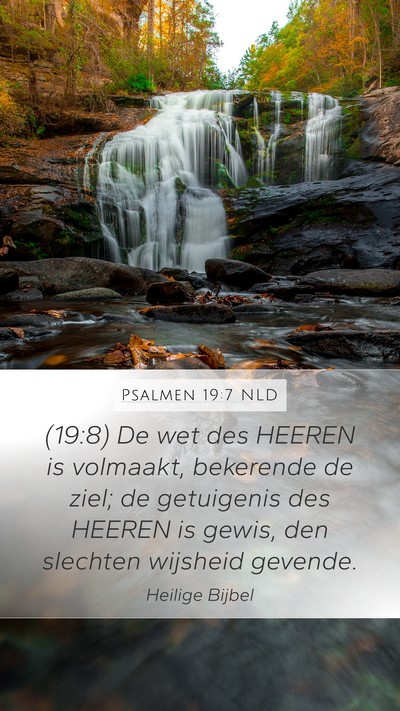 Psalmen 19:7 NLD Bible Verse Image