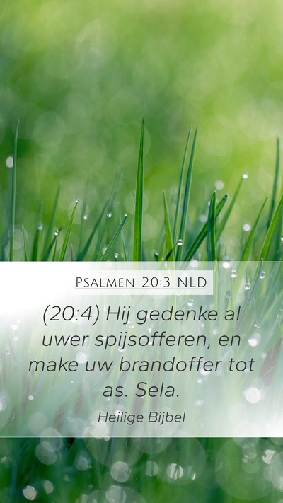 Psalmen 20:3 NLD Bible Verse Image