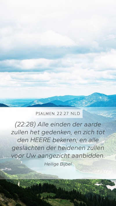 Psalmen 22:27 NLD Bible Verse Image