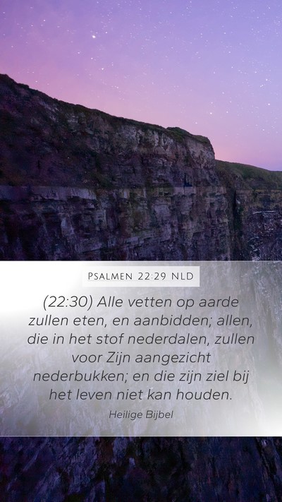 Psalmen 22:29 NLD Bible Verse Image