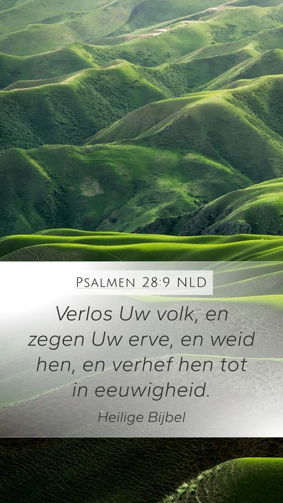 Psalmen 28:9 NLD Bible Verse Image