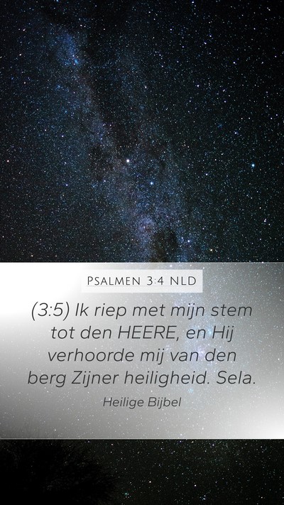 Psalmen 3:4 NLD Bible Verse Image